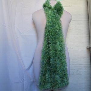 Green Fuzzy Scarf